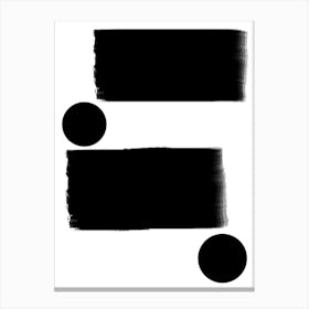 Black And White Painting 4 Canvas Print