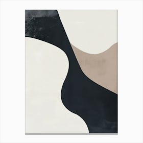 Drifted Silhouettes Minimalist Style Canvas Print