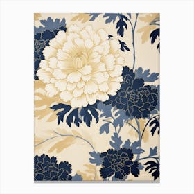 Chinese Floral Wallpaper Canvas Print