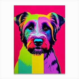 Tibetan Terrier Andy Warhol Style dog Canvas Print
