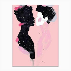 Two People Kissing 1 Canvas Print