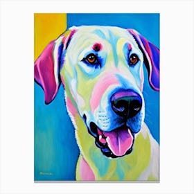 Labrador Fauvist Style dog Canvas Print