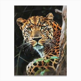 Leopard Pastel Watercolour 2 Toile