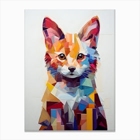 Whimsical Whiskers Enchanting Fox Portrait Canvas Print