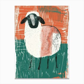 Sheep Print Canvas Print