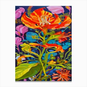 Flora Unfurling Canvas Print