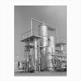 Oil Refinery Equipment,Seminole, Oklahoma By Russell Lee Canvas Print