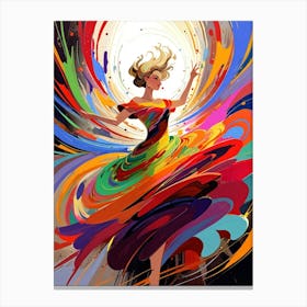 Colorful Dancer 1 Canvas Print