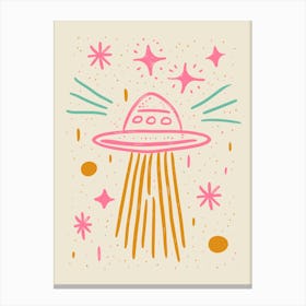 Pastel UFO Canvas Print