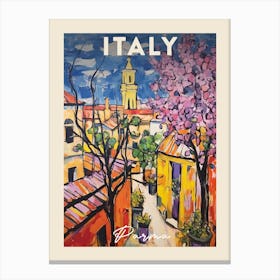 Parma Italy 4 Fauvist Painting Travel Poster Canvas Print