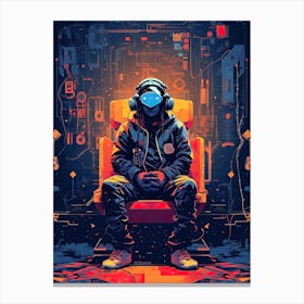 Cyberpunk gamer Canvas Print