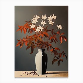 Bouquet Of Virginia Creeper Flowers, Autumn Fall Florals Painting 0 Canvas Print