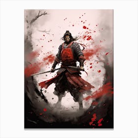 Samurai Katchu Shi Illustration 8 Canvas Print