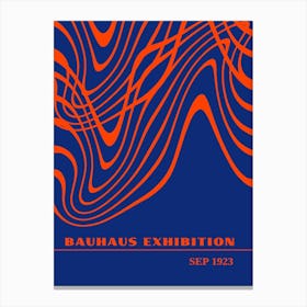 Bauhaus Blue Exhibition 33 Canvas Print