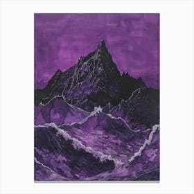 Purple Mountains Canvas Print