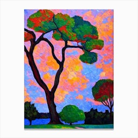Common Hackberry Tree Cubist Painting Canvas Print