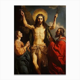 The Painting Of The Of Jesus Christ Canvas Print