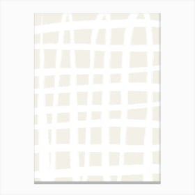Boxes White Canvas Print
