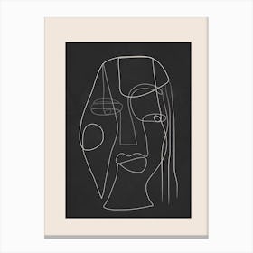 Minimalist Face Art 3 Canvas Print