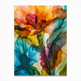 Abstract Of Flowers Canvas Print