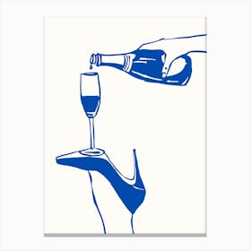 Champagne and Heels Canvas Print