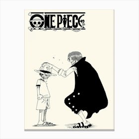 Shanks & Monkey D. Luffy Canvas Print