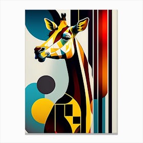 Abstract Giraffe Canvas Print