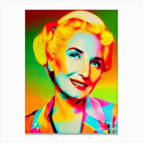 Olympia Dukakis Colourful Pop Movies Art Movies Canvas Print