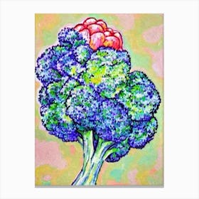 Broccoli 2 Fauvist vegetable Canvas Print