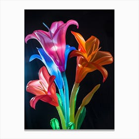 Bright Inflatable Flowers Lily 3 Canvas Print