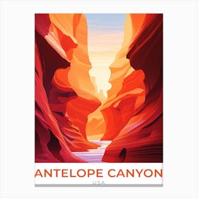 Usa Antelope Canyon Travel Canvas Print