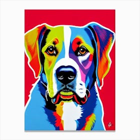 Clumber Spaniel Andy Warhol Style dog Canvas Print