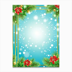 Season Background Holiday Merry Ornament Text New Year Decorating Eve Happy Design Card (15) Canvas Print