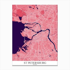St Petersburg Pink Purple Canvas Print