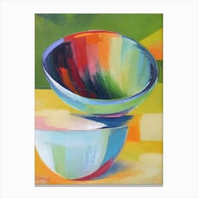 Abstrat Painting Fruit Bowl 2 Fruit Canvas Print