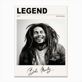 Bob Marley Legend Canvas Print