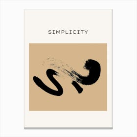 Simplicity 3 Canvas Print