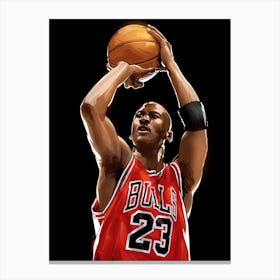Michael Jordan 23 Canvas Print