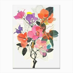 Bougainvillea Collage Flower Bouquet Canvas Print