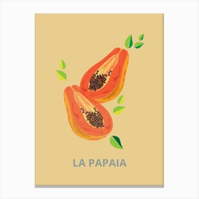 Papaya Canvas Print