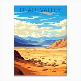 Death Valley California travel poster Canvas Print