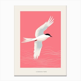 Minimalist Common Tern 1 Bird Poster Canvas Print