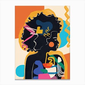 Modern Abstract Woman Ii Canvas Print
