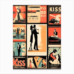 Kiss Vs Kiss Canvas Print