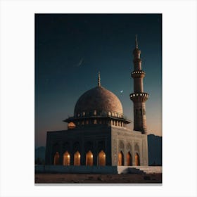 Islamic Mosque At Dusk Canvas Print