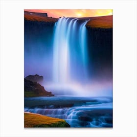 Urridafoss, Iceland Majestic, Beautiful & Classic (1) Canvas Print