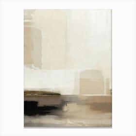 Neutral Minimal Abstract Painting 1 Canvas Print