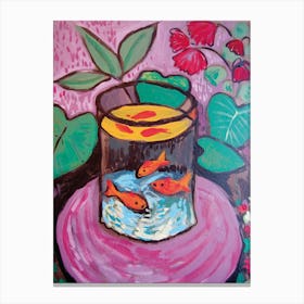 Goldfish In A Bowl Canvas Print