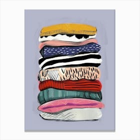 Stack Of Clothes 7 Canvas Print