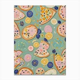 Abstract Pizza Canvas Print
